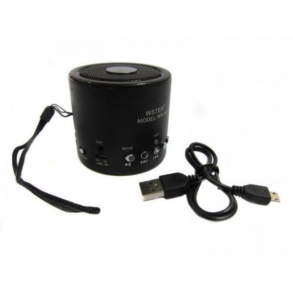 Колонка портативная XPRO WS-A8 3 Вт USB/SD/FM радио/Bluetooth Черный (lp-73070)