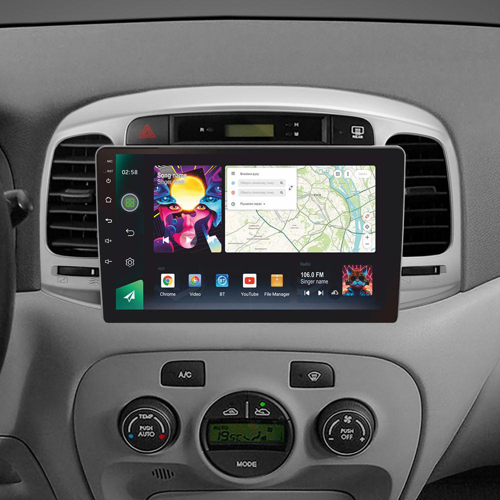 Магнітола штатна Sigma PRO 98128 2K 8/128 GB Hyundai Accent 3 2006-2011 9" (AR-78398) - фото 3