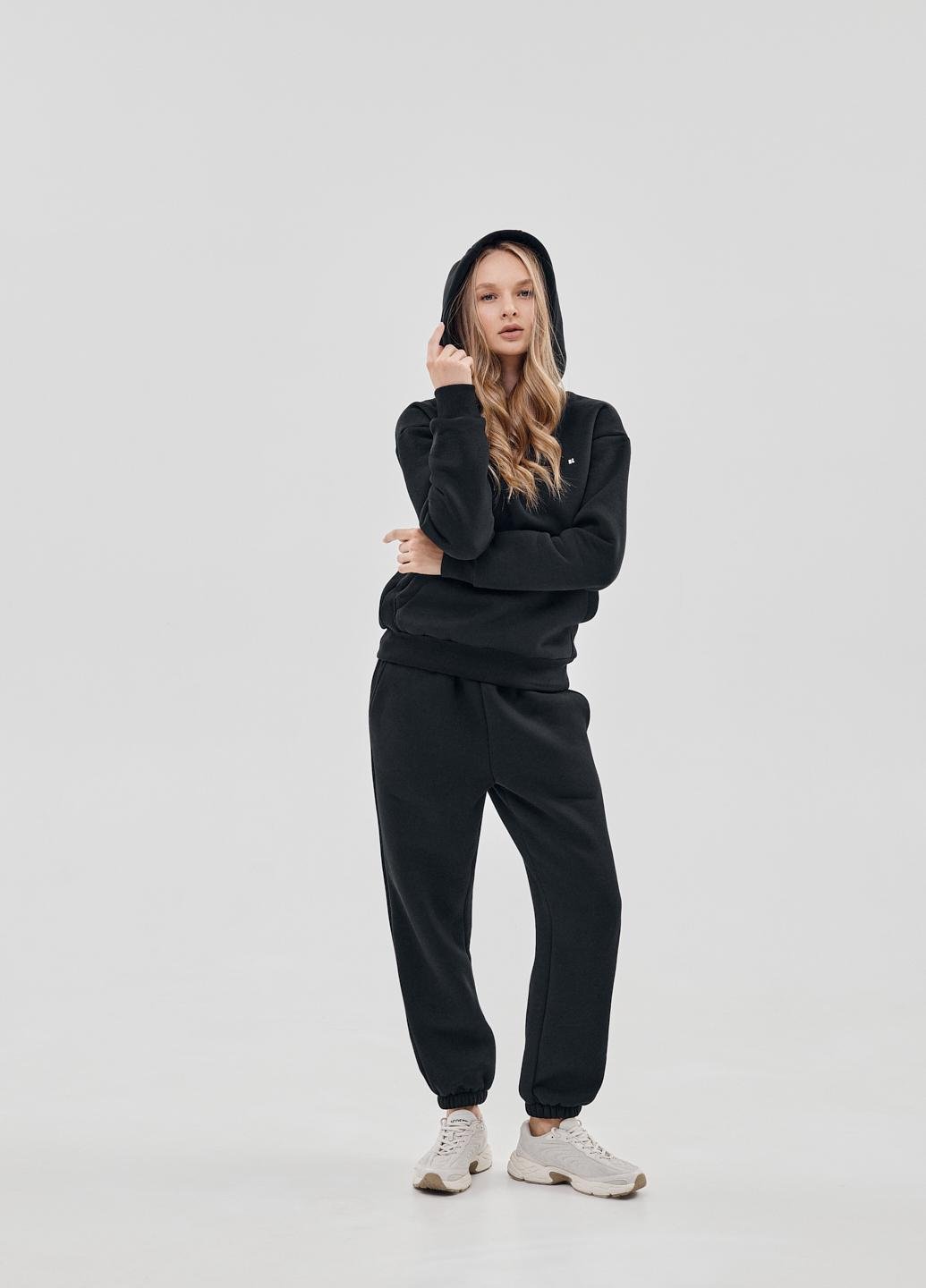 Спортивный костюм унисекс Kindamor Frosted флисовый с капюшоном L Черный (1870932689)