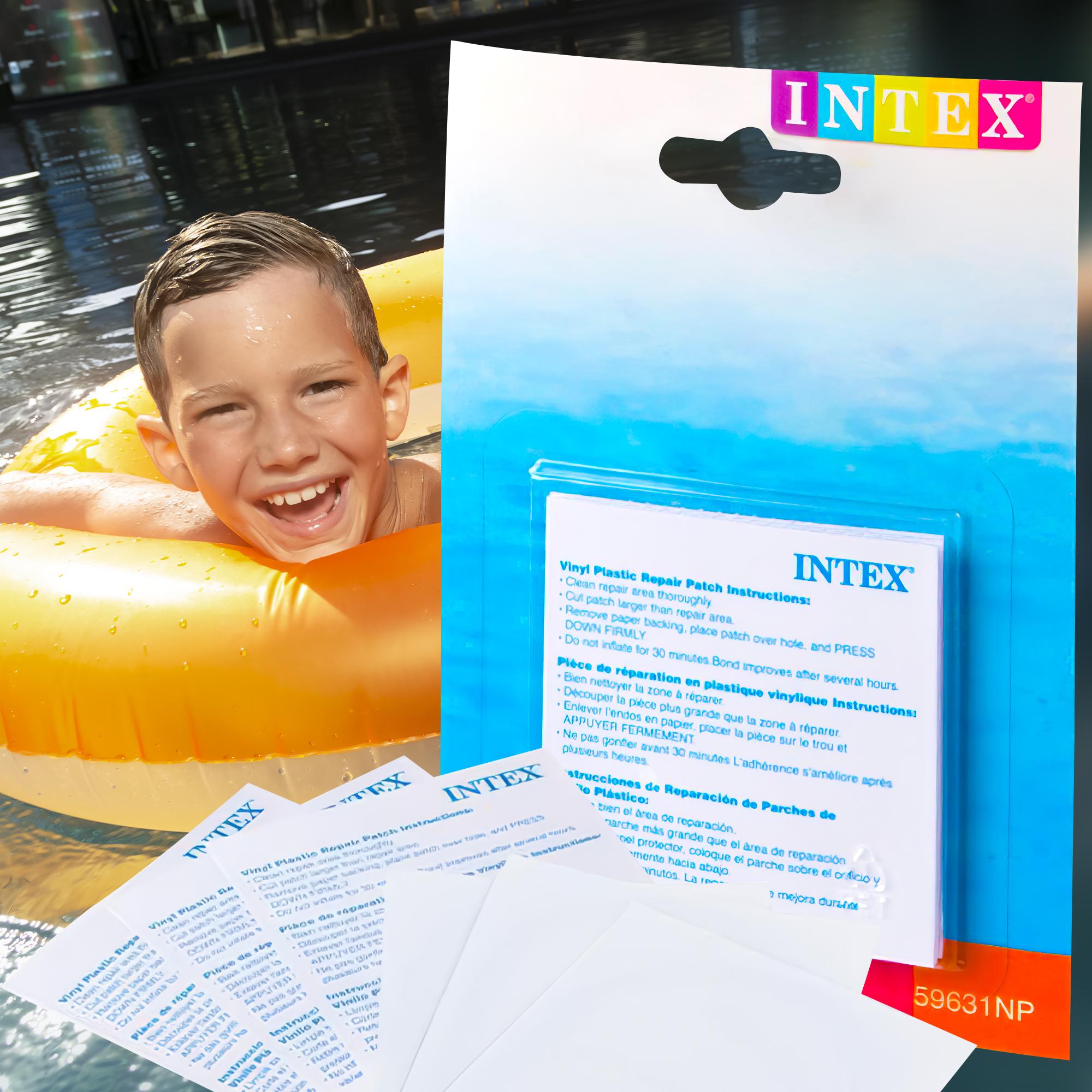 Ремкомплект самоклеючі латки для надувних виробів Intex 59631 6 шт. 7х7 см - фото 2 Ремкомплект самоклеючі латки для надувних виробів Intex 59631 6 шт. 7х7 см - фото 2