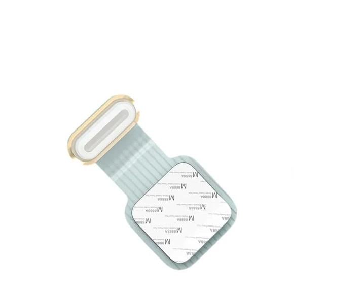 Заглушка металлическая Type-C на смартфон для защиты от грязи и пыли с прозрачным креплением Золотой