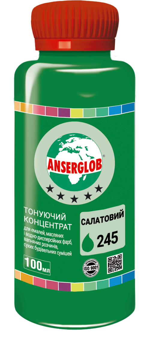 Концентрат тонуючий ANSERGLOB 100 мл 245 Салатовий (71601) - фото 1 Концентрат тонуючий ANSERGLOB 100 мл 245 Салатовий (71601) - фото 1
