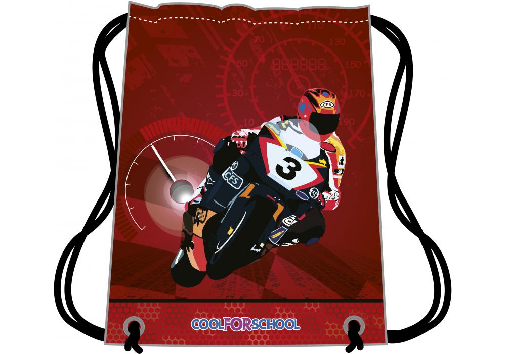 Сумка для обуви Cool For School Moto 40x33 см Красный (CF85731)