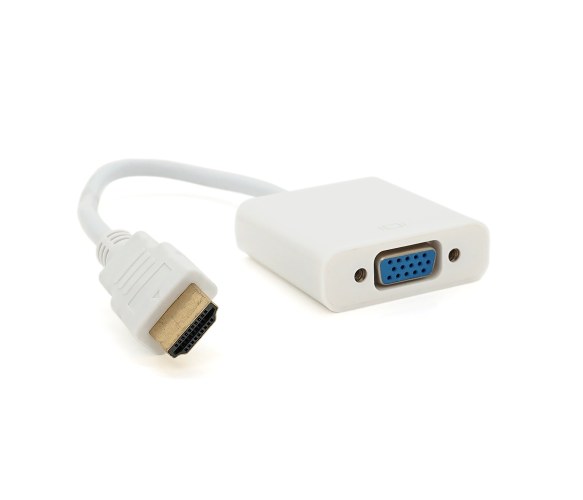 Конвертер HDMI M to VGA F 4K/2K 10 см White (26450143)