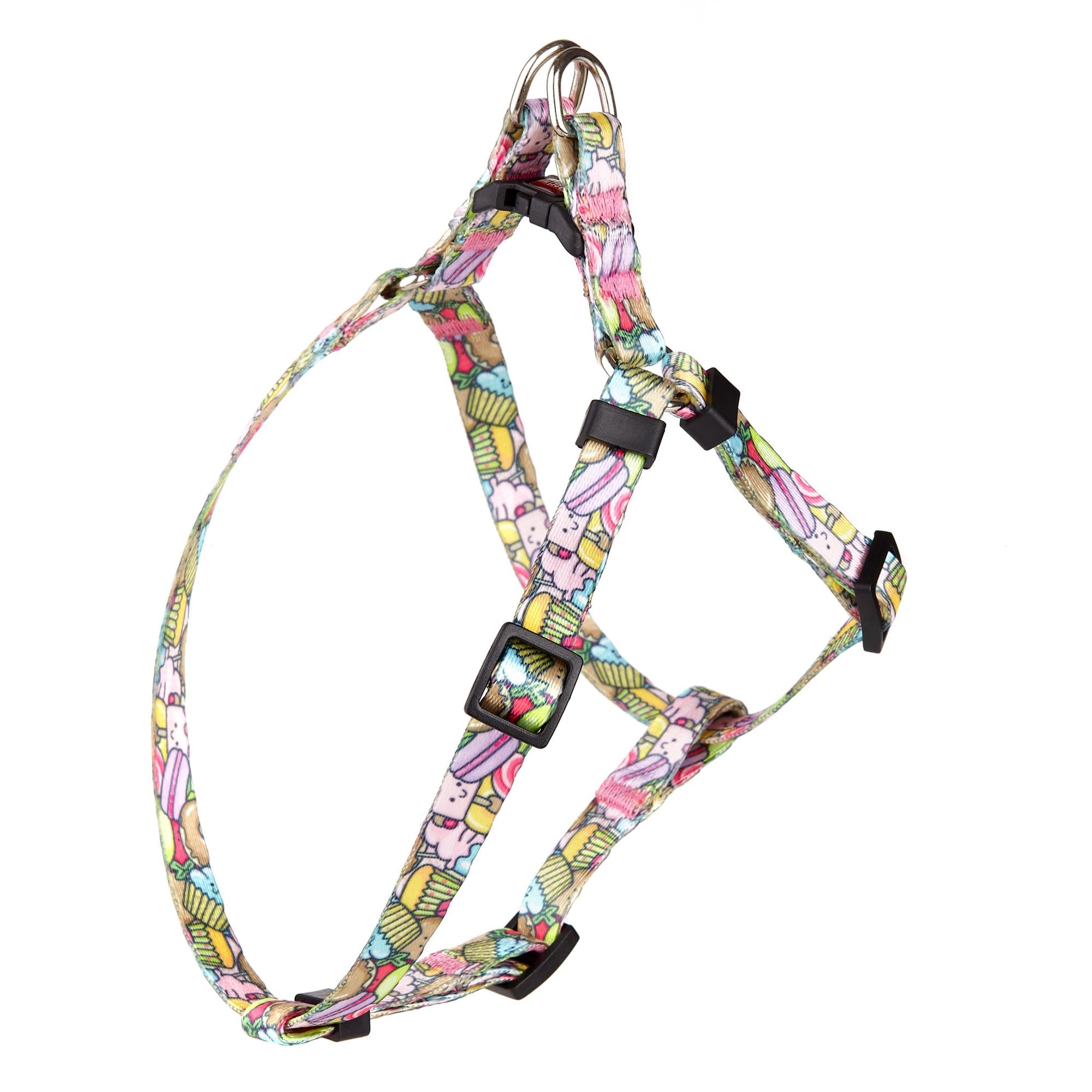 Шлея KareLine CAKE из нейлона с узором и пластиковой пряжкой 15 мм А 350-480 мм В 400-570 мм (0817/10)