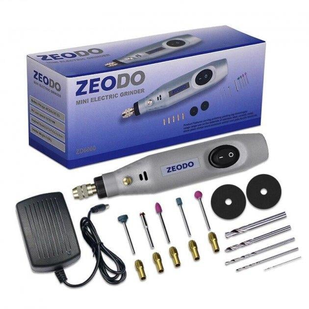 Гравер електричний Zeodo ZD6000 з насадками 15 Вт
