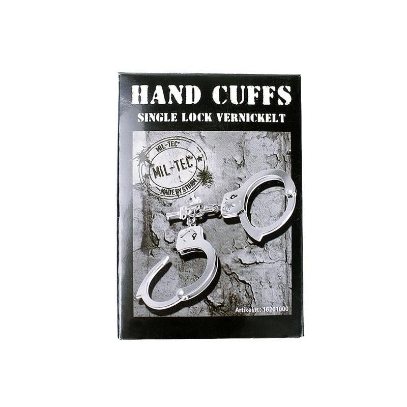 Наручники Mil-Tec SILVER STEEL cтальные (16201000) - фото 5 Наручники Mil-Tec SILVER STEEL cтальные (16201000) - фото 5