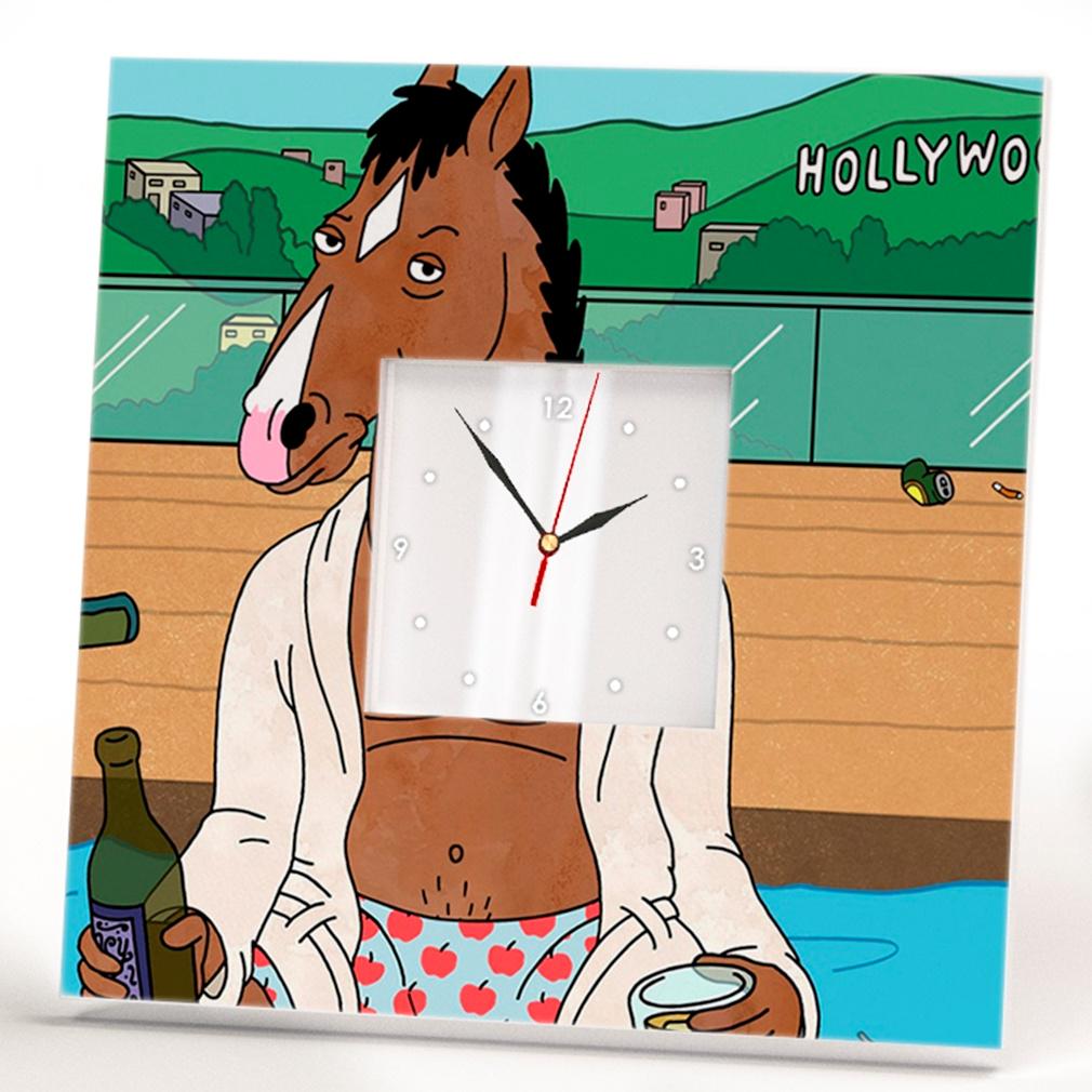 Часы Лошадь BoJack Horseman 260x260 мм (C02048)