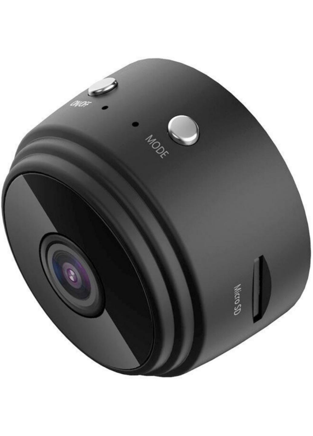 Камера миниатюрная IP P2P HD c Wifi A9 со съемкой ночного видео 4,5х4,5х2,5 см Черный (WI9M)
