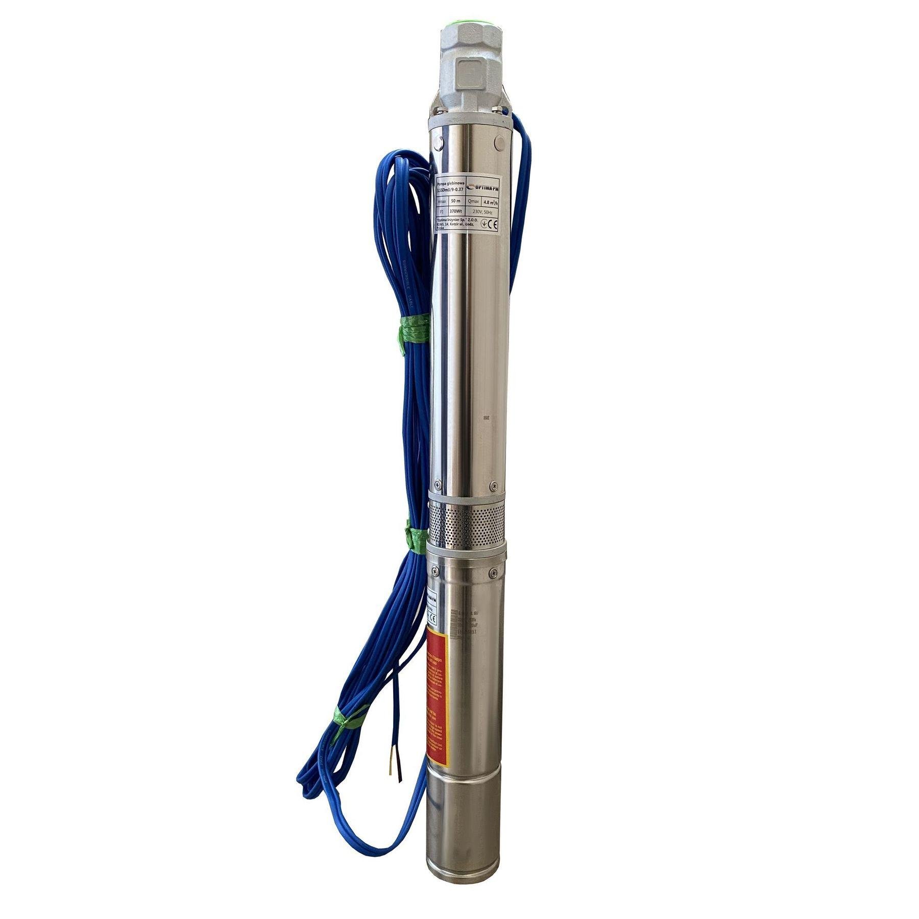 Насос свердловинний відцентровий багатоступінчастий Optima PM 3,5SDm3/9 000019673 370 Вт (106064)