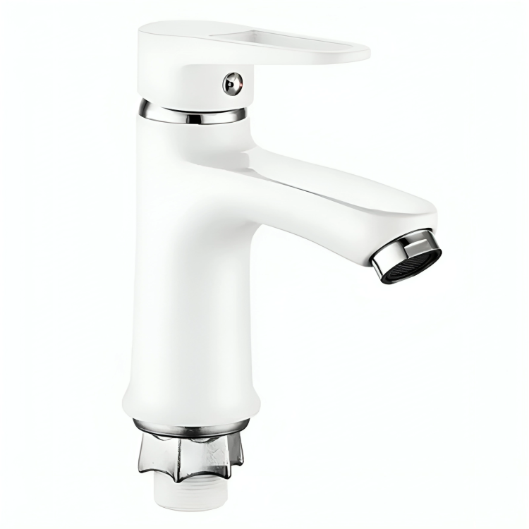 Смеситель для умывальника MIXXUS Elba 001 NUT без подвода White (MI6584)