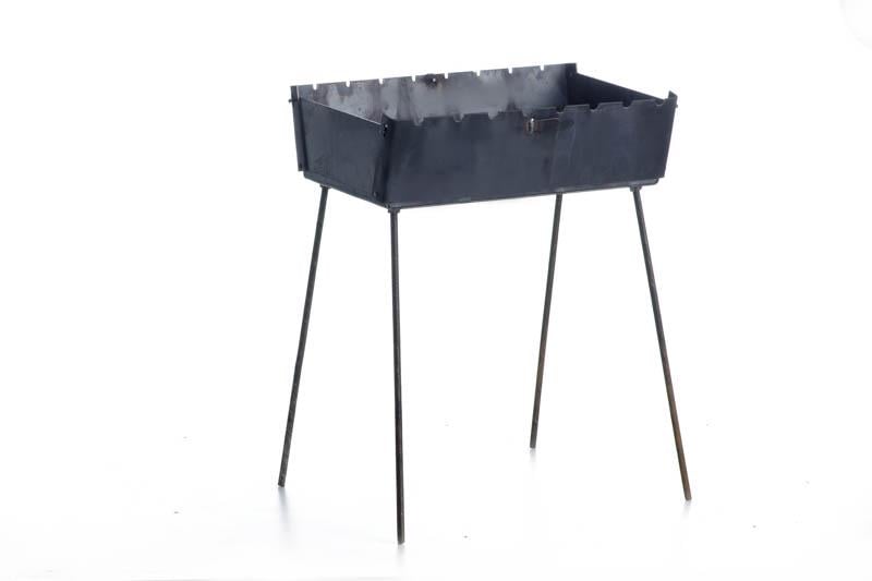 Мангал раскладной Сила кейс 3 мм на 8 шампуров с чехлом и перчатками (57328)