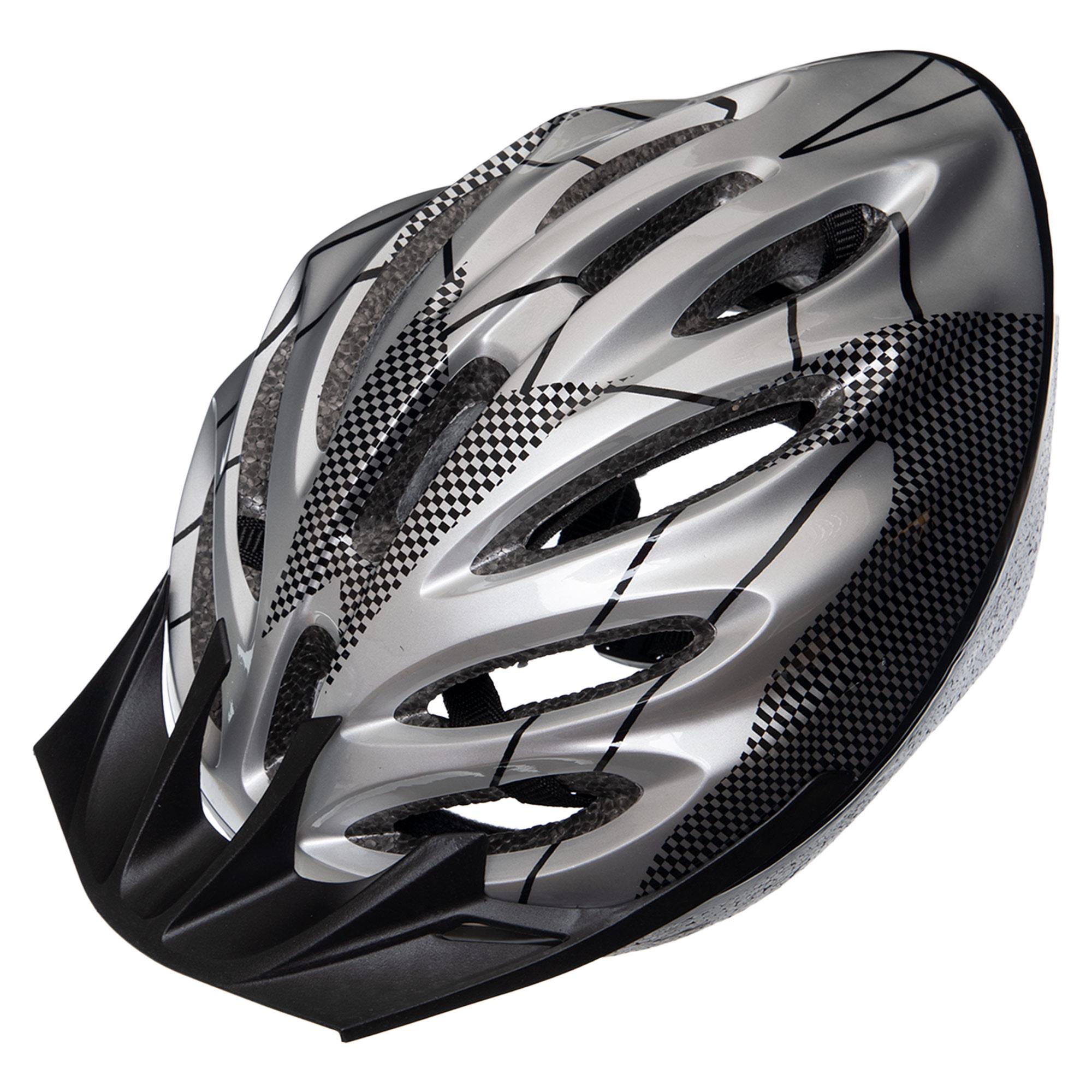 Велошолом кросс-кантри Zelart SP-Sport YF-11 S р. 52-55 Серебряный/Черный (DR011673)