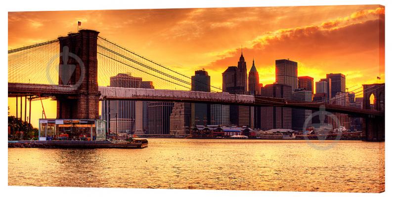 Картина на холсте Декор Карпаты Города 50х100 см (g259)