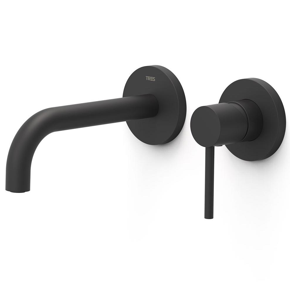 Внешняя часть смесителя без скрытой части Tres Study 26230021NM Черный (230775)