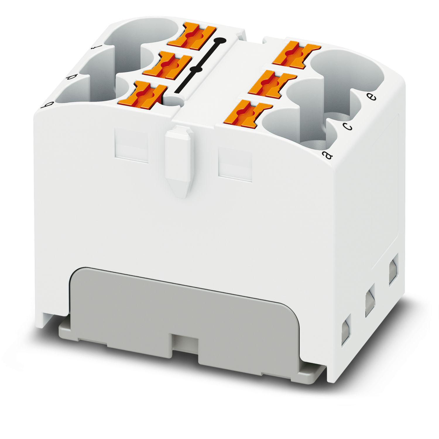 Распределительный блок Phoenix Contact PTFIX 6X4 WH 450В 32A Push-in Белый (3273802) (3273802)