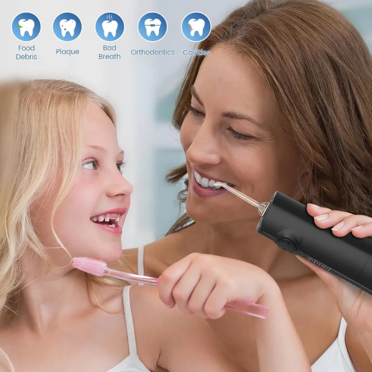 Ирригатор беспроводной AUIEI Water Flosser 300 мл 8 насадок 5 режимов IPX7 для дома и путешествий (Y205) - фото 2 Ирригатор беспроводной AUIEI Water Flosser 300 мл 8 насадок 5 режимов IPX7 для дома и путешествий (Y205) - фото 2