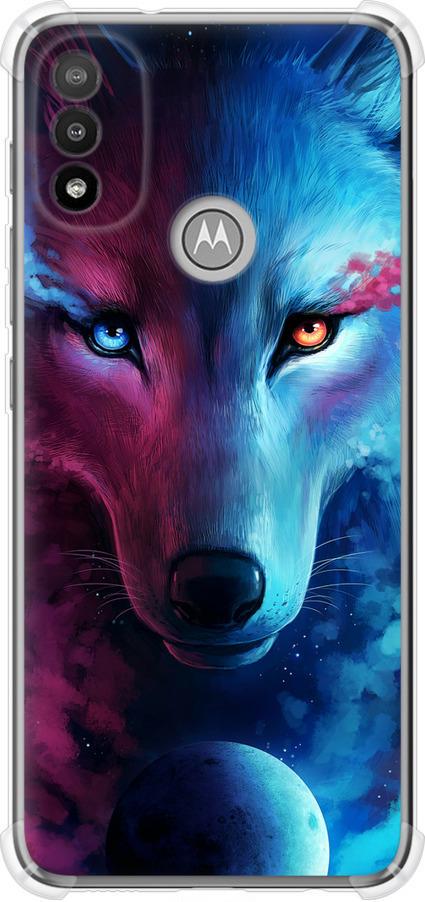 Чехол на Motorola E20 Арт-волк (3999sp-2509-42517)
