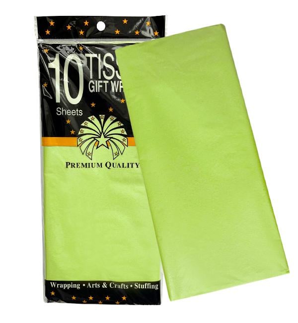 Папір тишею 65x50 см 10 шт. Салатовий (12736031)