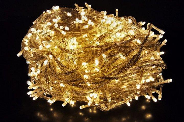 Гирлянда новогодняя 200 Led WW-2 Тёплое белое свечение