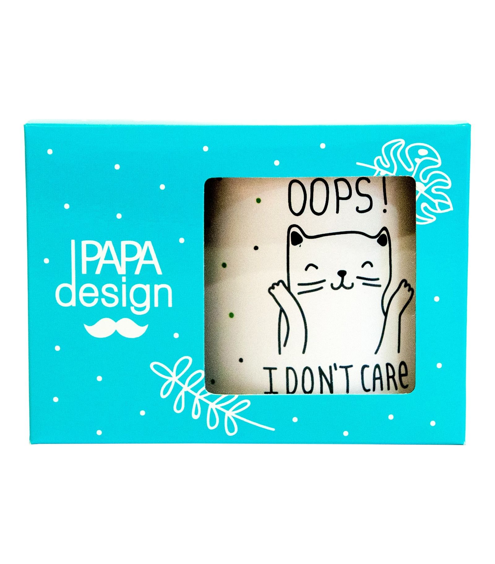 Чашка Papadesign "Оoops i dont care" 350мл - фото 3