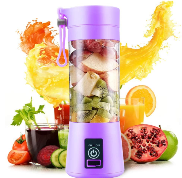 Блендер - шейкер для смузі портативний Juicer Cup USB Violet - фото 3