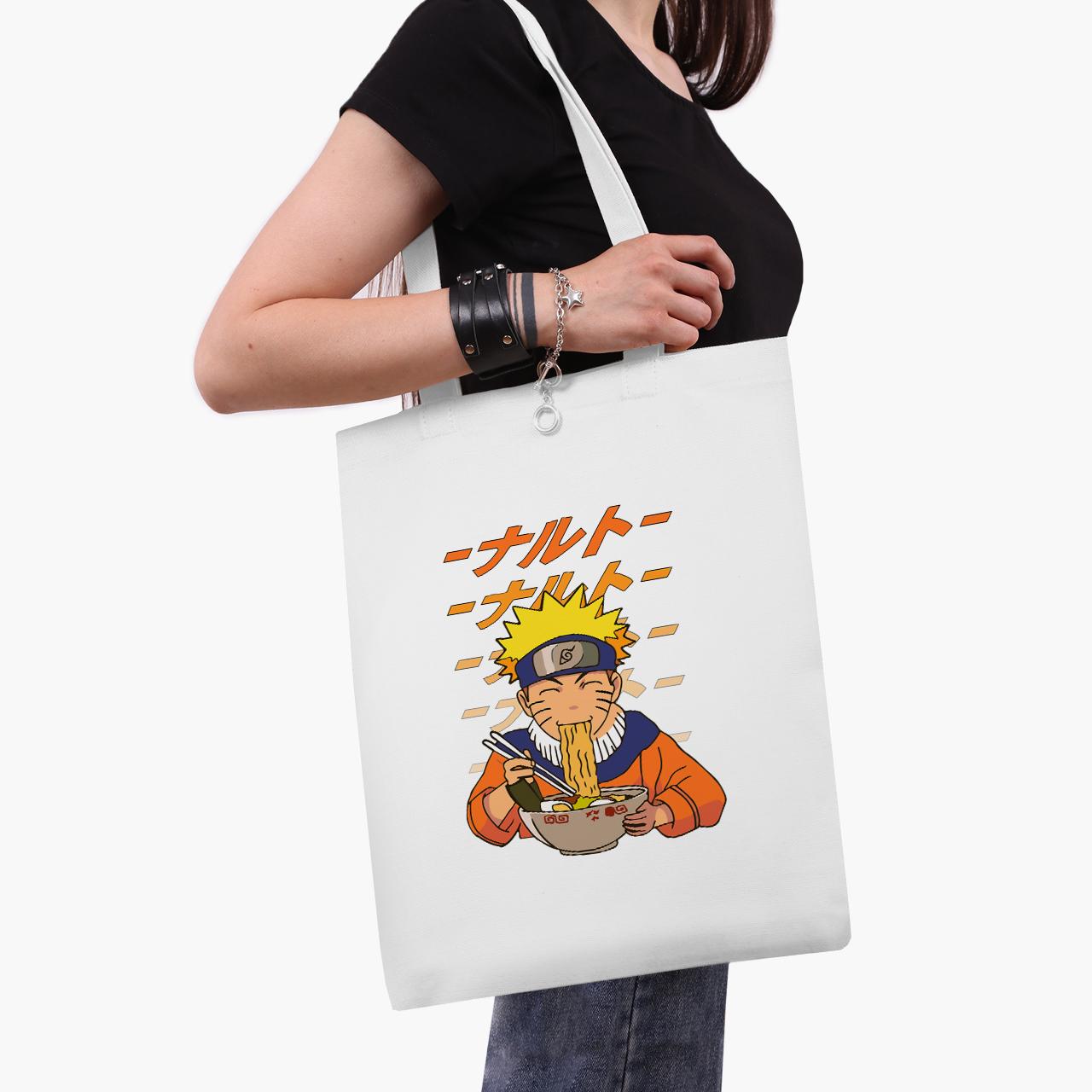 Эко сумка шоппер Naruto Uzumaki 41x35 см Белый (9227-2818-WT1)
