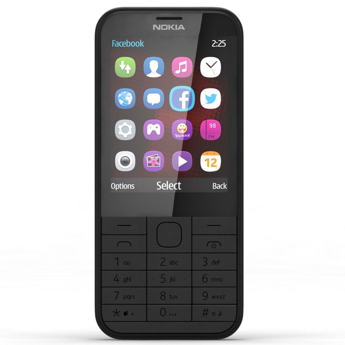 Мобільний телефон Nokia 225 Dual sim 2,4" TFT 1200 mAч Black (1833901412) - фото 1