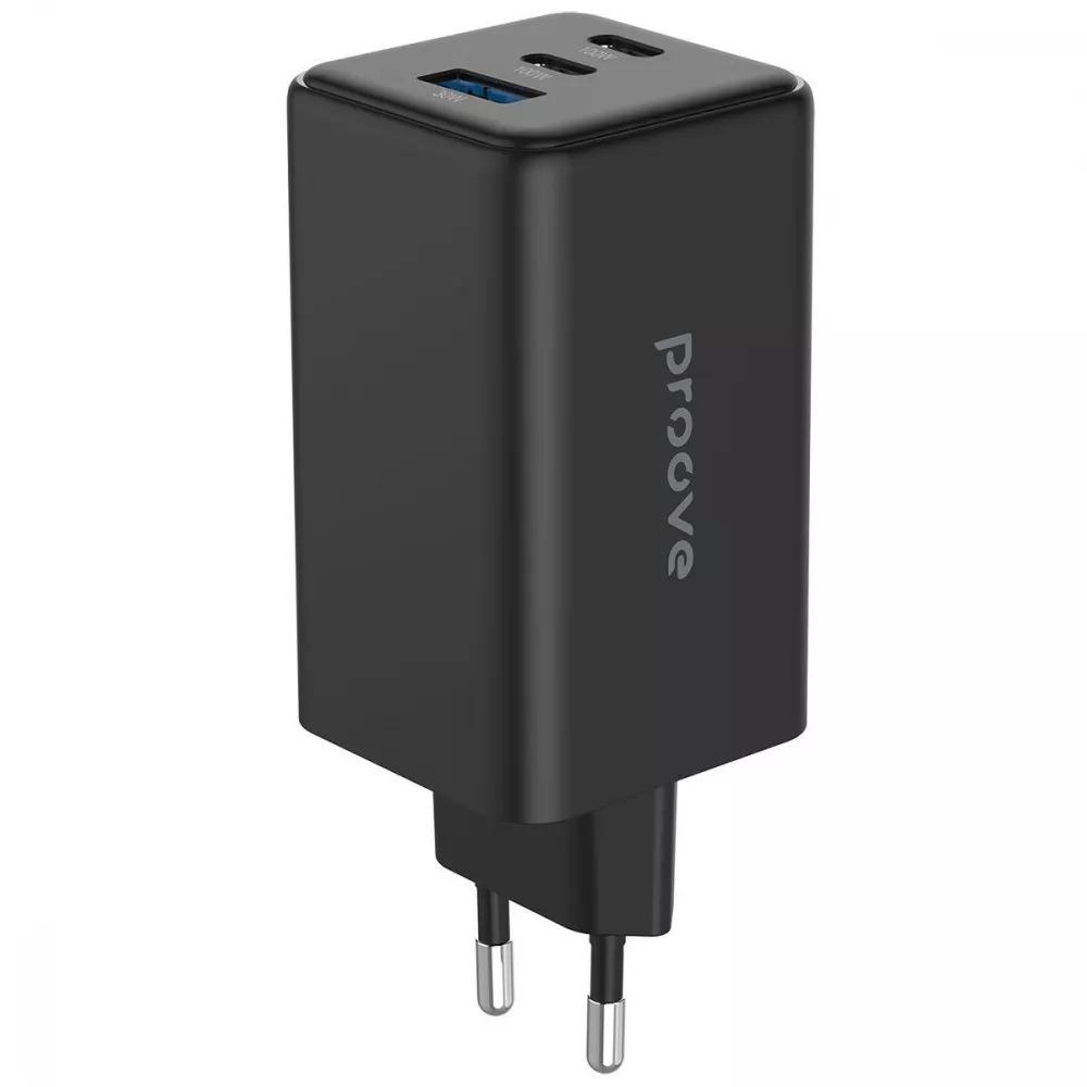 Мережевий зарядний пристрій Proove Pocket GaN Max 100W 2Type-C + USB Black - фото 2