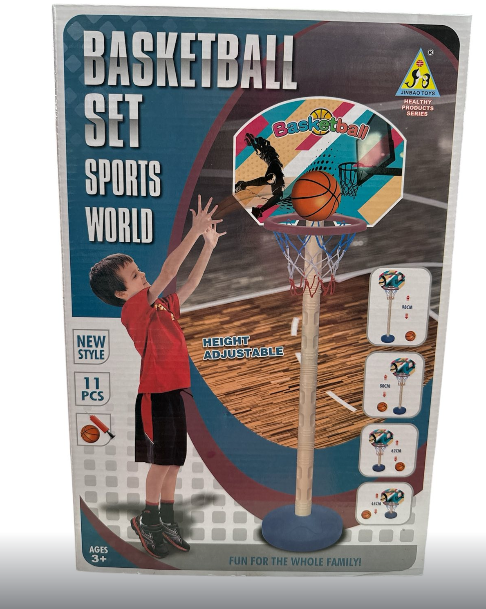 Баскетбол JB 5033 D стойка с кольцом/мяч/насос в коробке