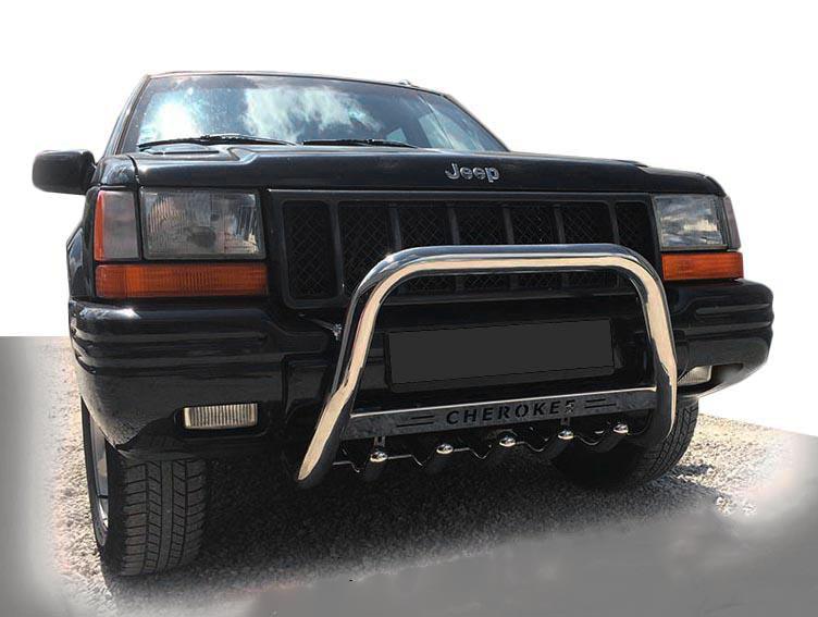 Кенгурятник WT003 CAN для Jeep Grand Cherokee WJ 1999-2004 гг. нержавеющая сталь Хром
