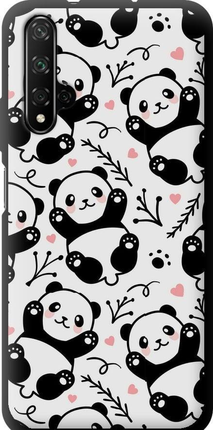 Чехол на Huawei Nova 5T Панды (4318b-1833-42517)