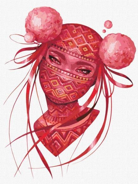 Картина по номерам Идейка Патриотическая Украинская ниндзя 30х40 см в термопакете (КНО4947-mt)