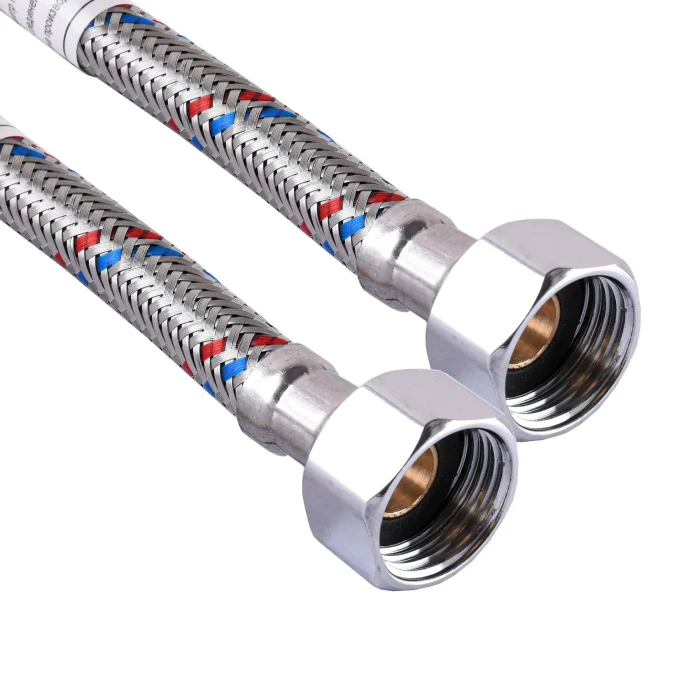 Шланг з нержавіючої сталі ECOFIX 1/2"х1/2" ВР 0,8 м (000063434)