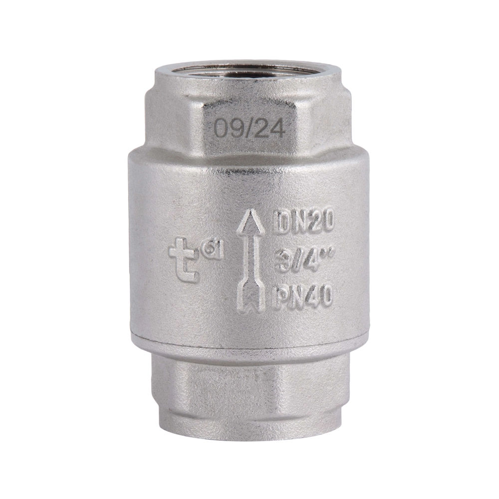 Обратный клапан Thermo Alliance Forte никелированный с латунным штоком 3/4" ВВ (SD00053352)