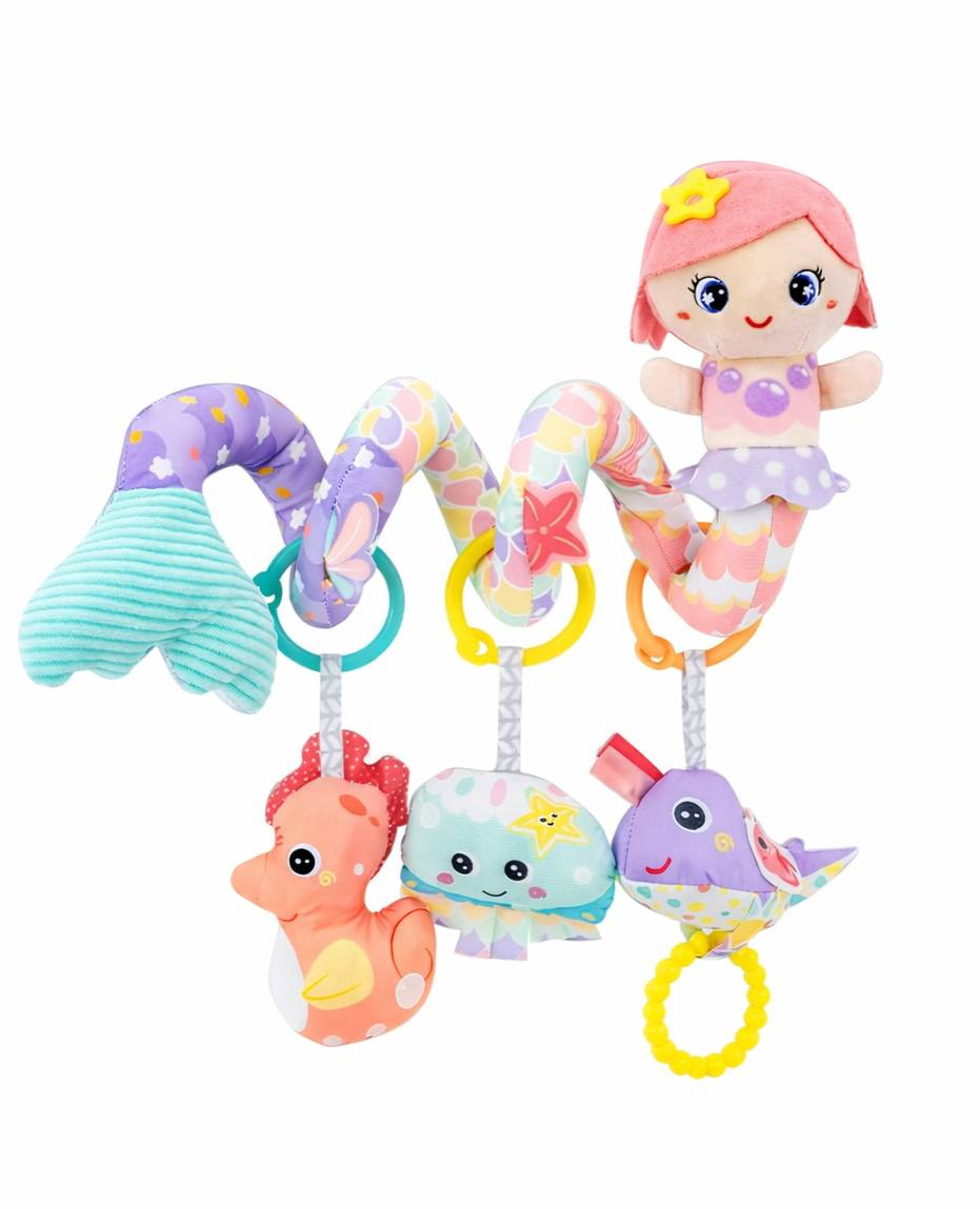 Игрушка-спираль для малышей развивающая Sozzy SZ2404009 для коляски/кроватки/автокресла Русалка (2995972070)
