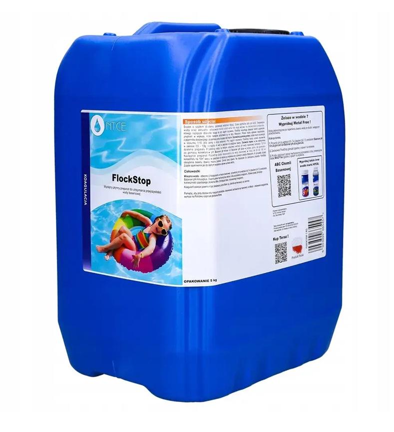 Коагулянт жидкий для бассейна FlockStop кристальная вода концентрат 5 кг (32111795)
