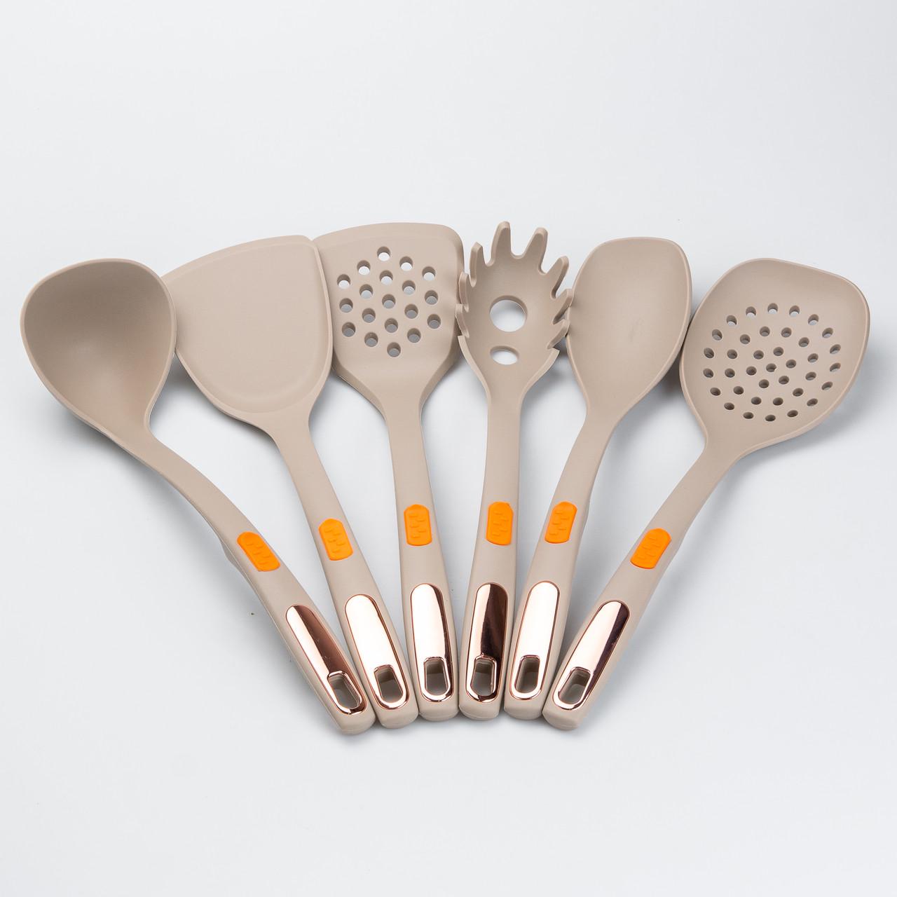 Набор кухонных принадлежностей на подставке 6 шт. Серый (HP27473B) - фото 4 Набор кухонных принадлежностей на подставке 6 шт. Серый (HP27473B) - фото 4