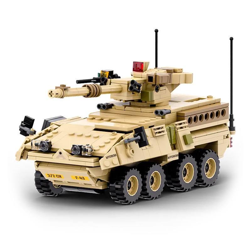 Конструктор WANGE Stryker 3513 Страйкер Броньована машина 458 дет. Бежевий (3513)