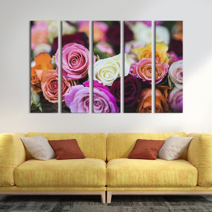 Картина на холсте Изумительные розы 87x50 см (915-51)