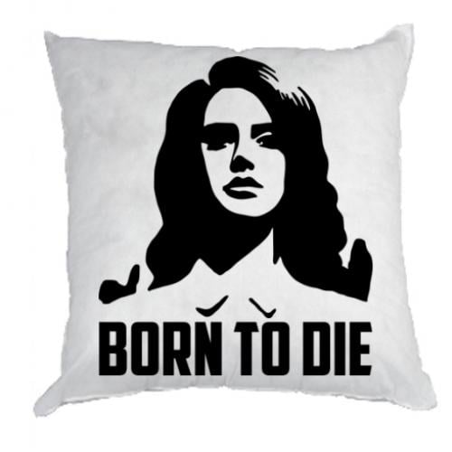 Декоративная подушка плюшевая Born to die 35x35 см (17065209-1-193255)