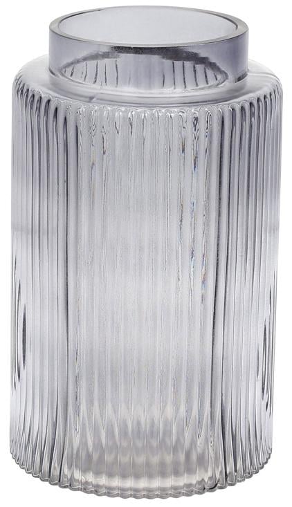 Ваза декоративная Ancient Glass Богема 20х12 см стеклянная Графитовый Ваза декоративная Ancient Glass Богема 20х12 см стеклянная Графитовый