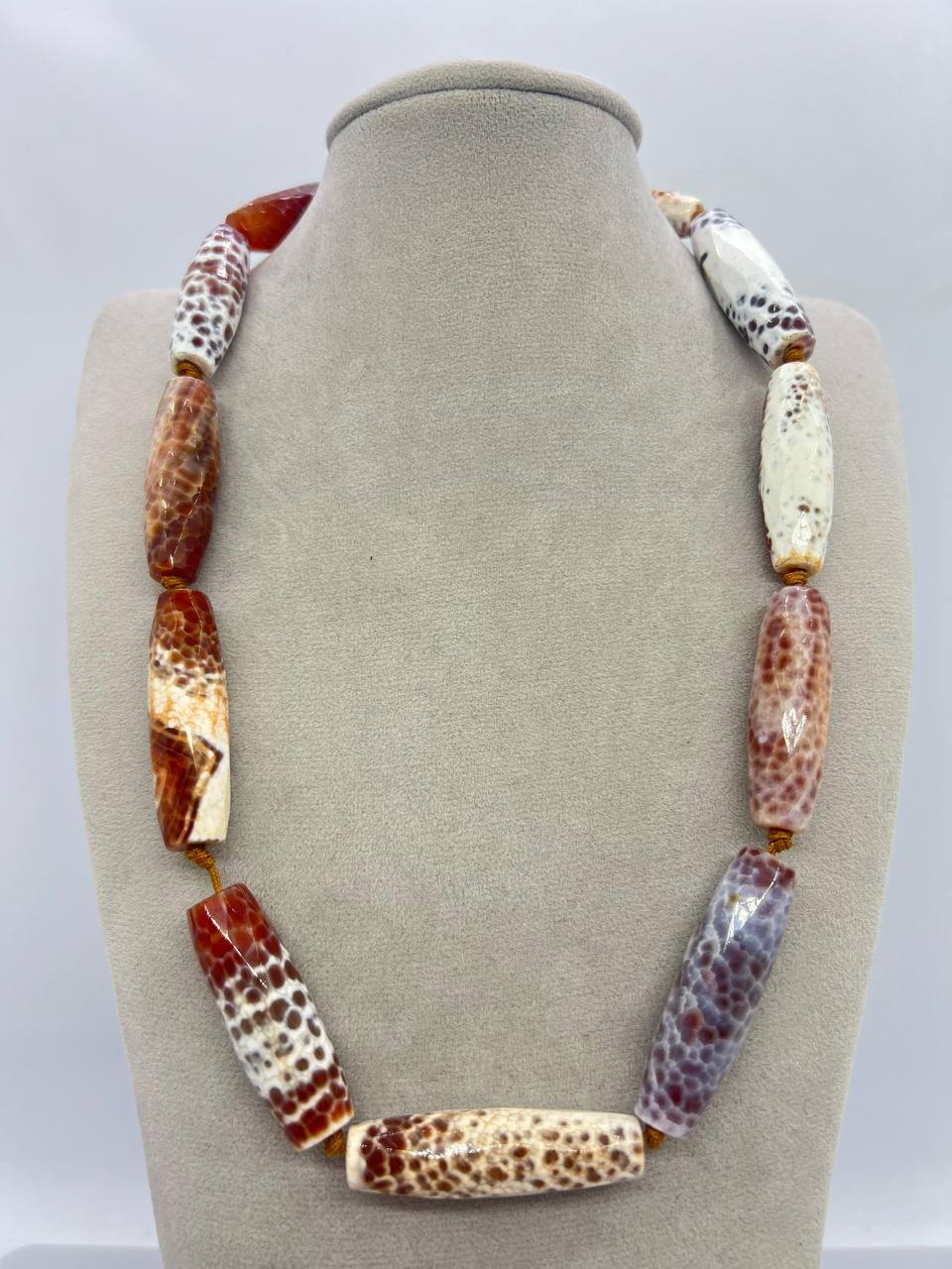 Бусы агат 48 см Разноцветный (11298) Бусы агат 48 см Разноцветный (11298)