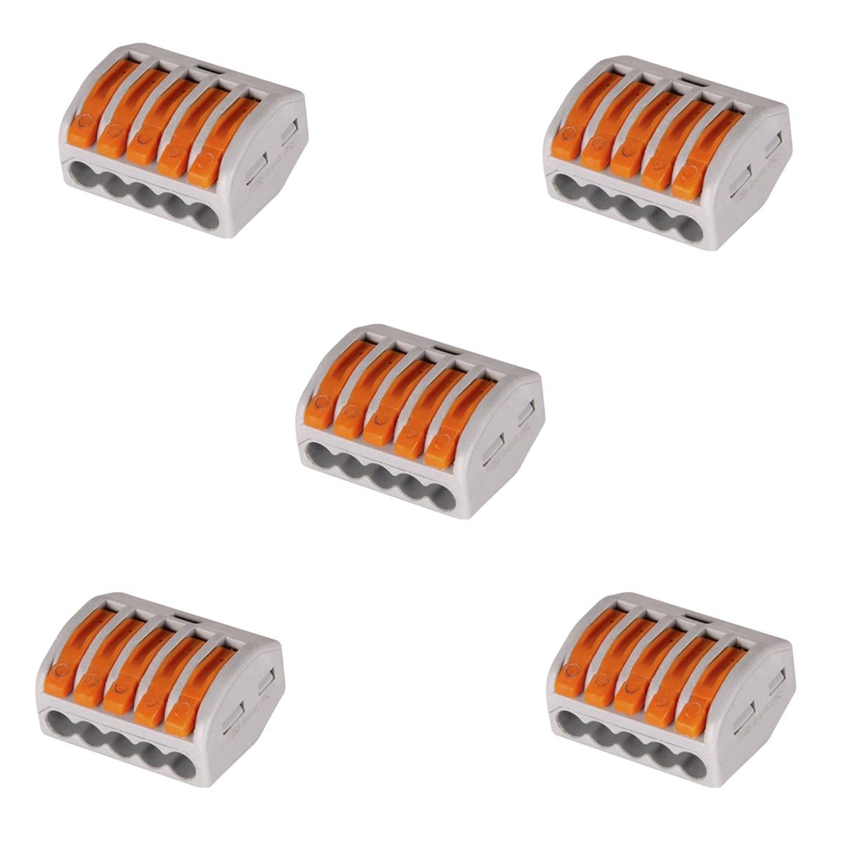 Набор клемм соединительных E.NEXT e.lc.pro.pl.5 0,08-2,5 мм2 32А 1-4 одинарная 22,3х26,5х14,5 мм 5 шт. (p0660006)