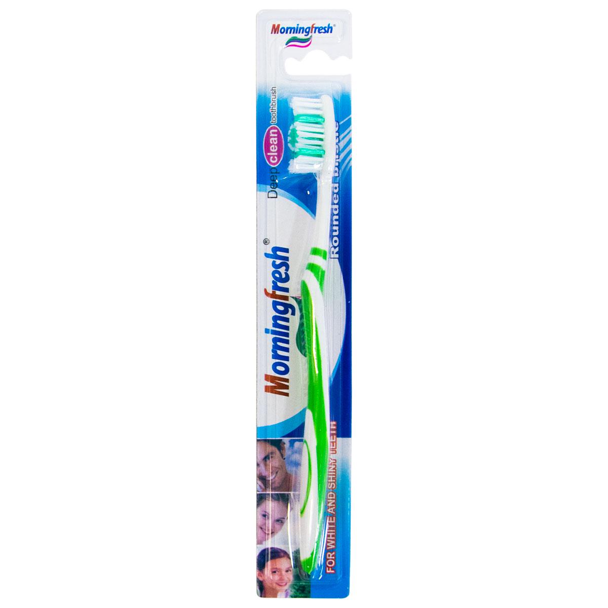 Щітка для зубів MorningFresh середньої жорсткості Салатовий (1009770-LightGreen)