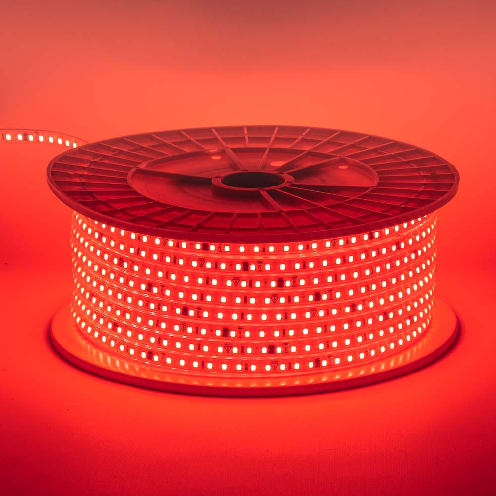 Светодиодная линейка герметичная AVT 220V SMD2835 120LED/м 9 Вт/м IP65 11х5,5 мм 1 м Красный (1022492)