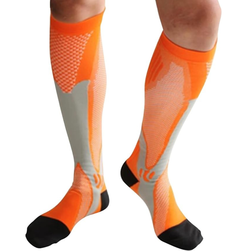 Гетри футбольні ігрові тренувальні спортивні унісекс S EU р. 34-38 Помаранчевий - фото 4