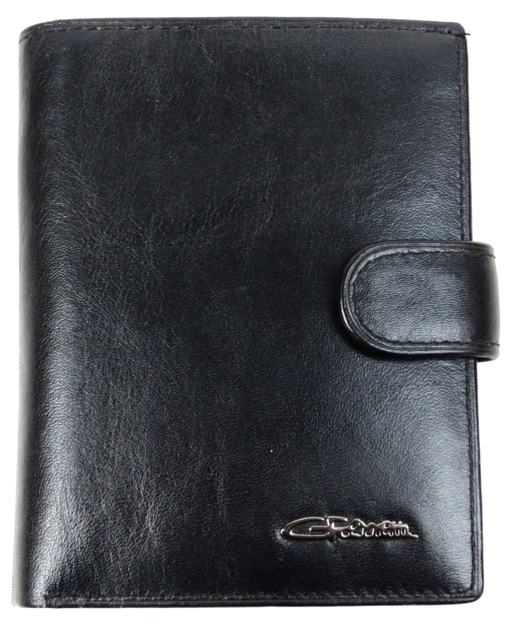 Портмоне мужское Giorgio Ferretti кожаное Черный (GF000156)