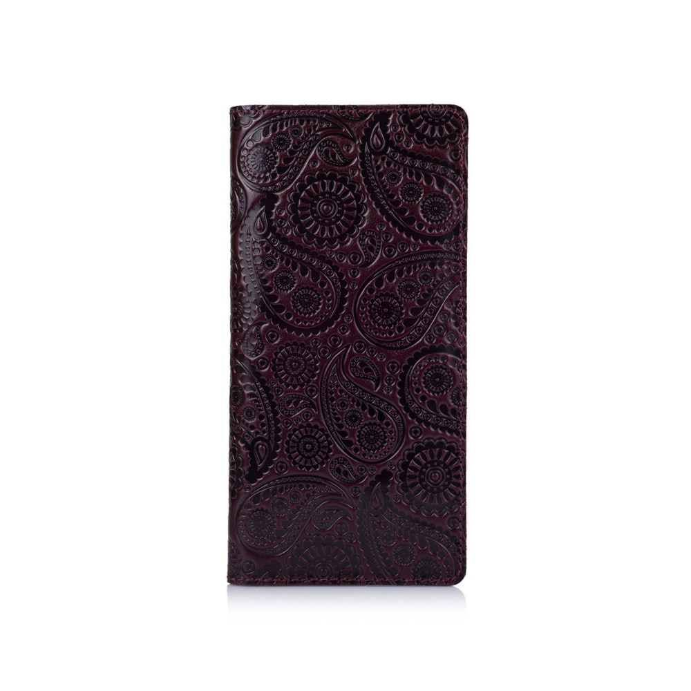 Кошелек Buta Art из натуральной кожи на кнопках Темно-фиолетовый (WP-05-C19-1718-T004)