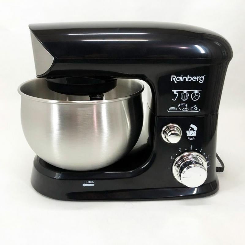 Кухонный комбайн Rainberg RB-8083 планетарный тестомисс 3200 Вт Black (14695351)